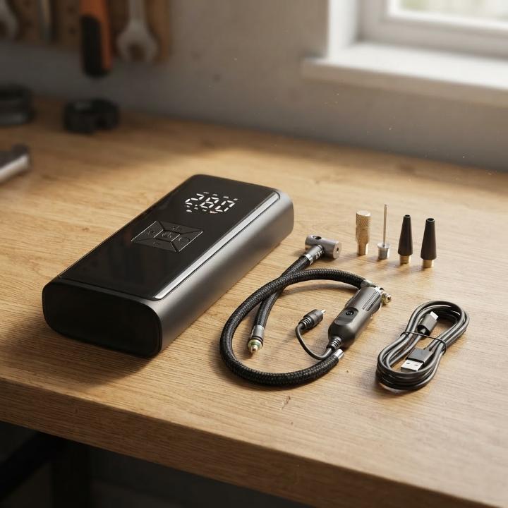 Portable Digital Tyre Inflator Kit