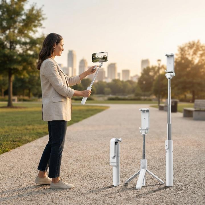 3-in-1 Extendable Selfie Stick Tripod with Remote Shutter